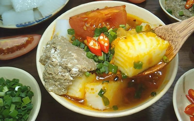 Món ăn không chỉ đẹp mắt mà còn mang hương vị thơm ngon đặc trưng