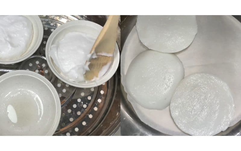 Bánh đúc Huế dẻo mịn cắt miếng, chấm mắm nêm