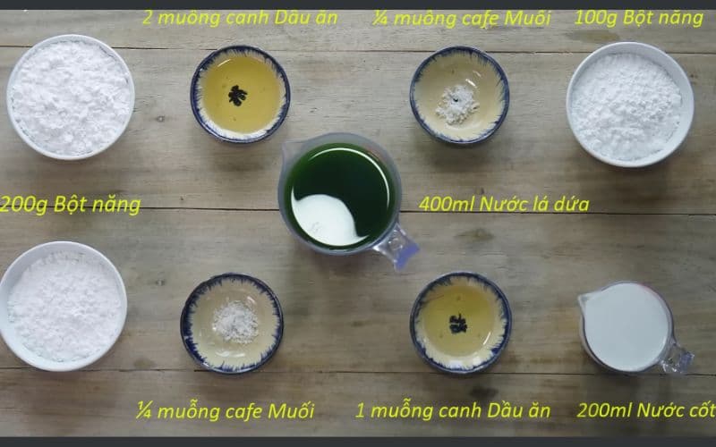 Chuẩn bị nguyên liệu để chế biến